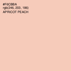 #F6CBBA - Apricot Peach Color Image